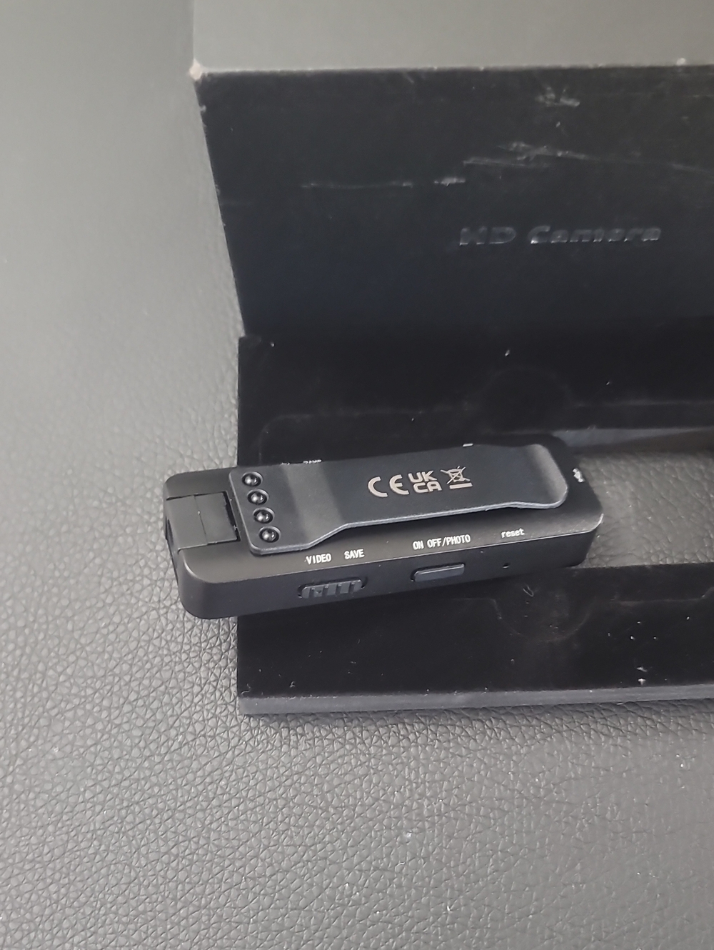 Small Black HD Camera Recorder - Clip-Style